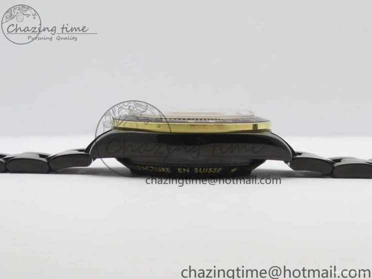 0415 Modern Daytona Kravitz YG DLC BP Maker Best Edition Black Dial On DLC Bracelet A4130 (Free Leather Strap) 3572